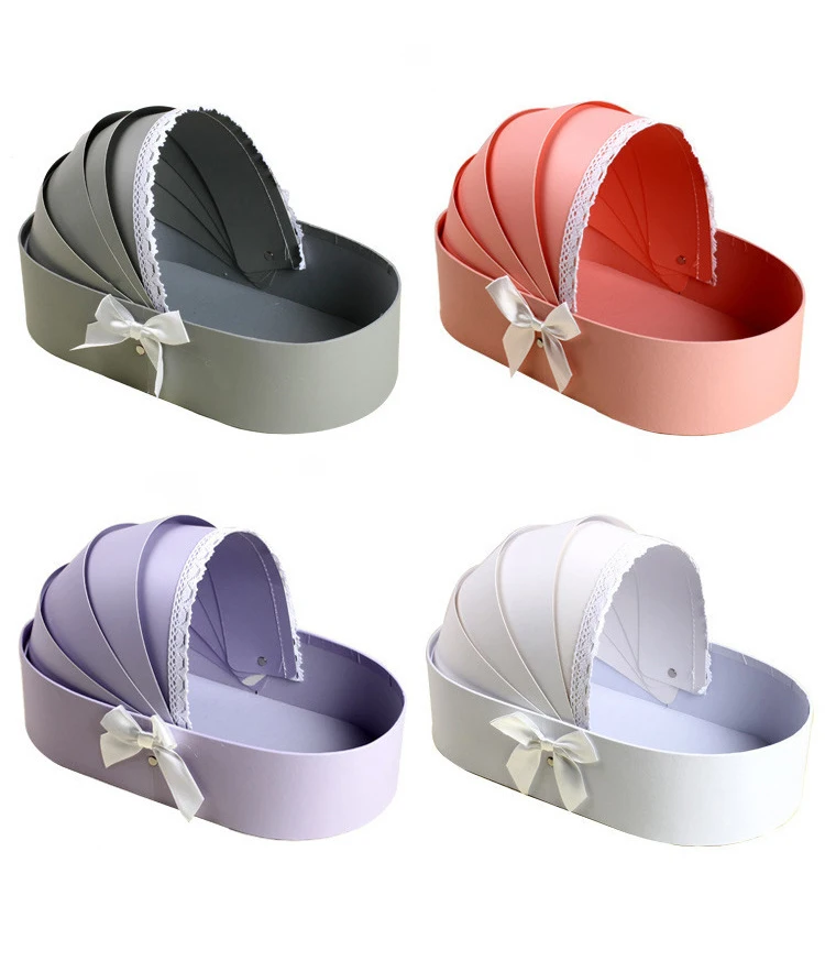 

Manufacturer Valentine's Day Cradle Gift Flower Box Baby Soap Storage Boxes Creative Surprise Packaging Boxes for Baby China
