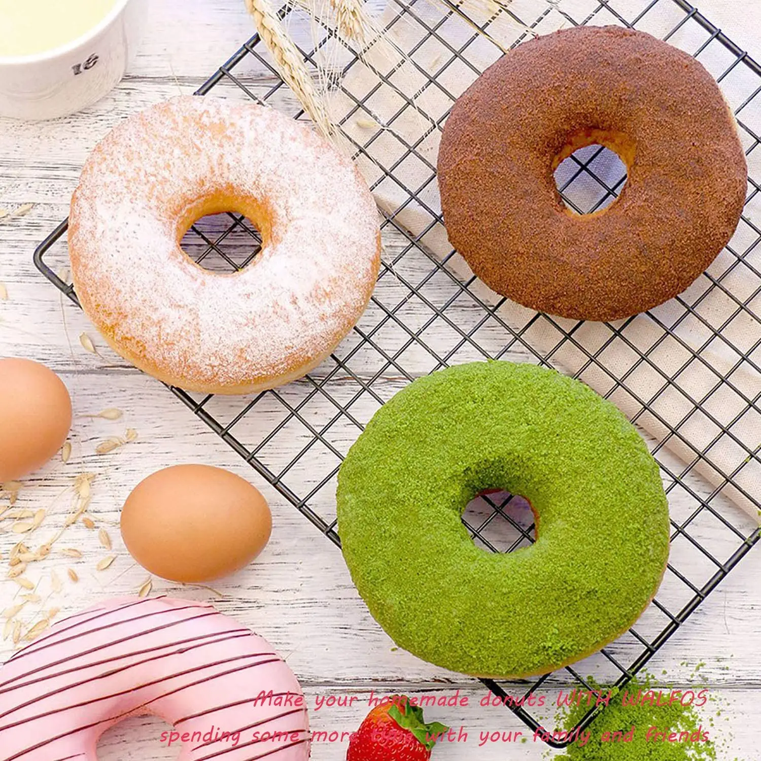 

Newest Silicone Donut Mold Baking Pan 6-cavity Donuts Cake Baking Tray Non-stick Reusable Silicone Bakeware Tool, Blue/green,/orange/red