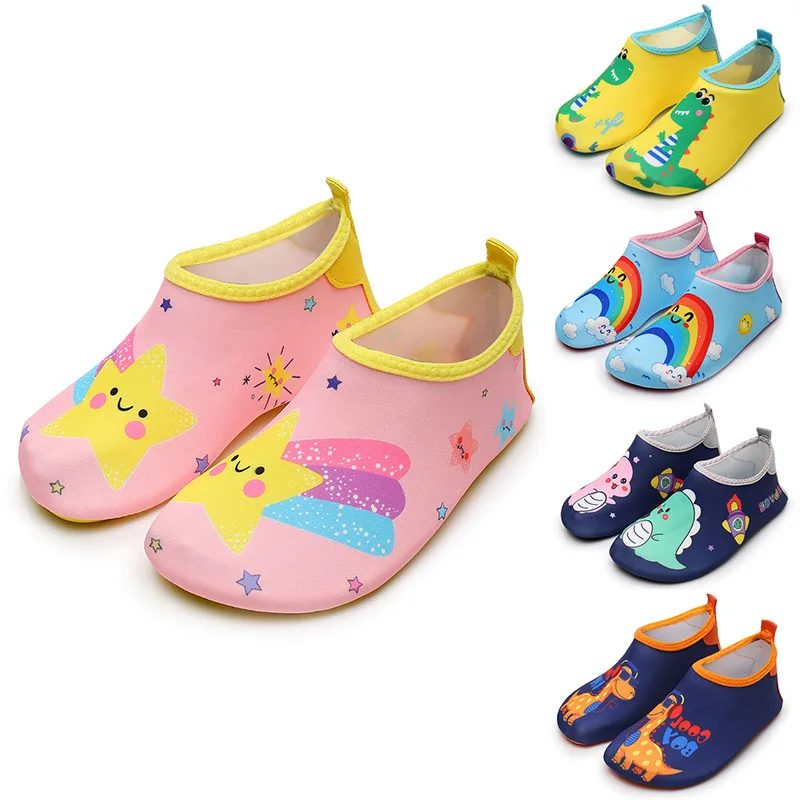 

SP101 2021 Amazon children's wading shoes beach shoes kid swimming barefoot patch shoes, Multi-colors