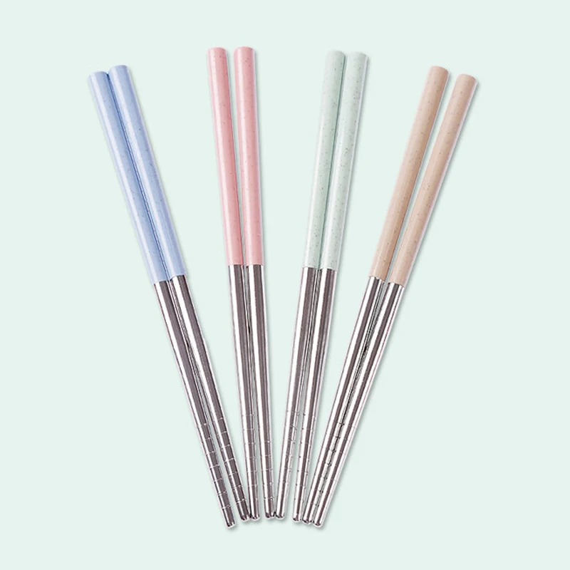

Reusable Non-slip Metal Chopsticks Stainless steel chop sticks
