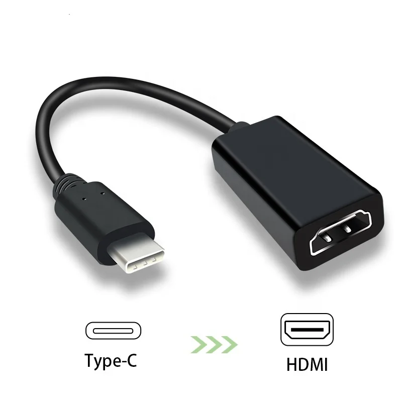 

20cm 4K Type C to HDMI Adapter USB 3.1 USB-C USBC to HDMI Adapter Male to Female Cable Converter