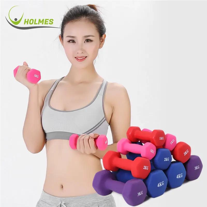 

Fast Delivery 2kg 2.5kg 3kg dumbbell set for wholesale, Blue,yellow,red,green