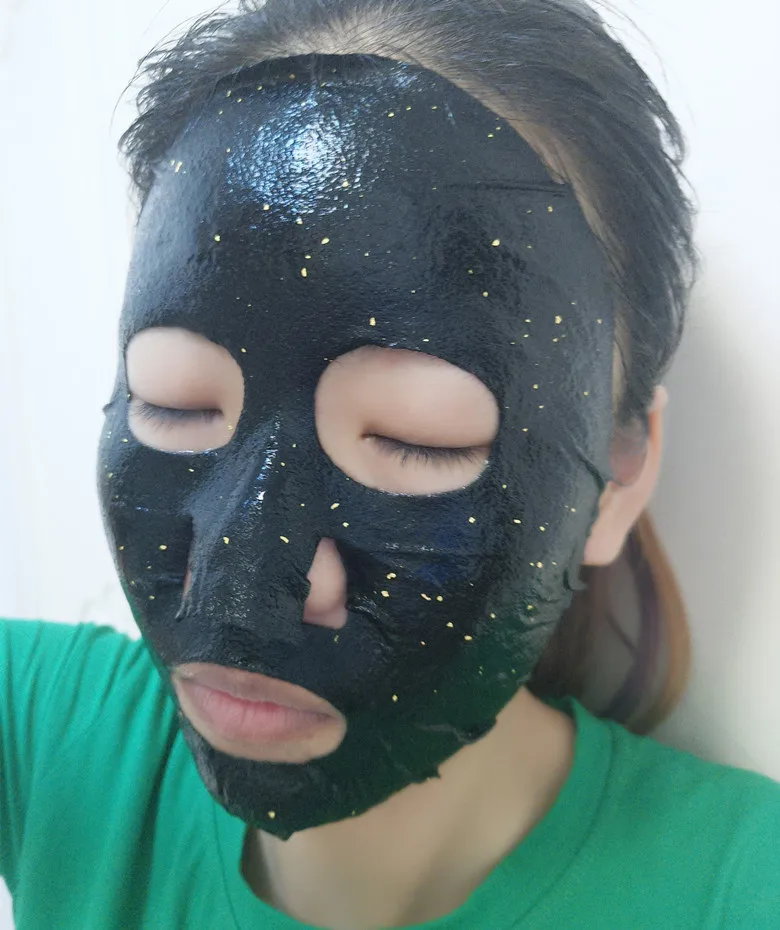 

Gold Foil Oxygen Bamboo Charcoal Purifying Nourishing Moisturizing Cleansing Pore Reducing Pore Test Tube Mask Black Mask