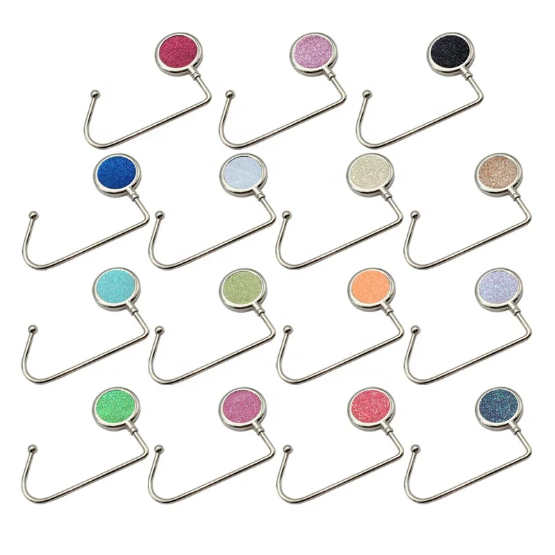 

Unfoldable Purse Hook Handbag Hangers for Table Handbag Hook Women's Bag Handbag Hanger Holder, Silver