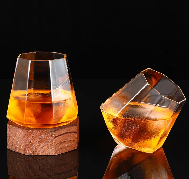 

Double Wall glass Freeze Cooling Glass Wine Cup whiskey glass set