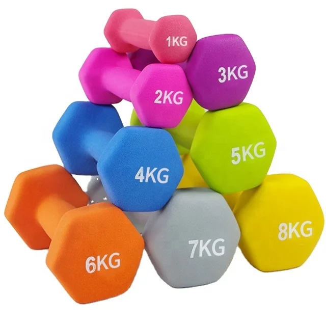 

Buy Dumbbells Cheap Colour Women Household Hexagonal Non-slip Gym Dumbbell Set