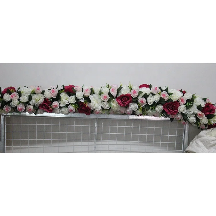 

SPR Practical promotional artificial flower wedding decor-50cm long, White with red