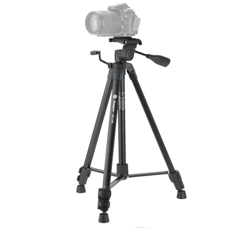 

Fotopro X2 Lite 3-Section Folding Legs Tripod Mount with U-Shape Camera Tripods Head Phone Clamp for DSLR Digital Cameras
