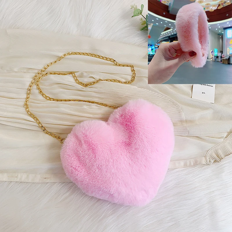 

2021 fashion valentine purse headband set fur headband and purse set for girls