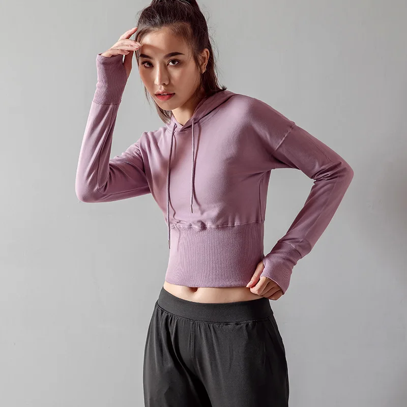 

High Quality Custom Breathable Yoga Sports Crop Tops Shirts Long Sleeve Fitness Yoga Gym Women Tops Joga, Customized color