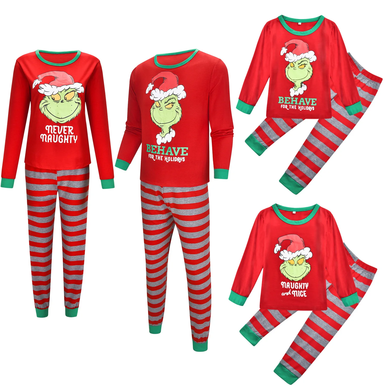 

Wholesale Winter Family Cotton Baby Men Women Kids Matching Clothing Xmas Pajama Sets Christmas Pajamas, Customized color