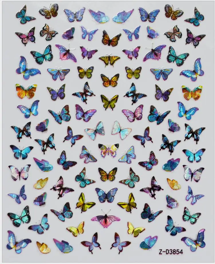 

New nail laser butterfly stickers on Instagram butterfly stickers