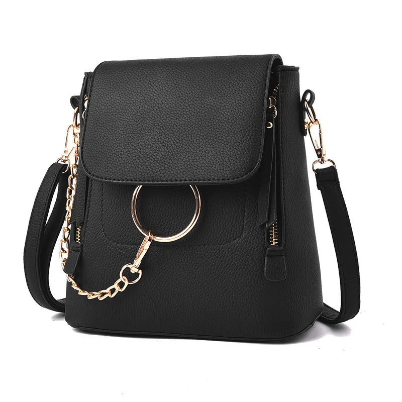 

Fashion PU Leather Women Mini Shoulder Teenager School Bag Ladies Backpacks