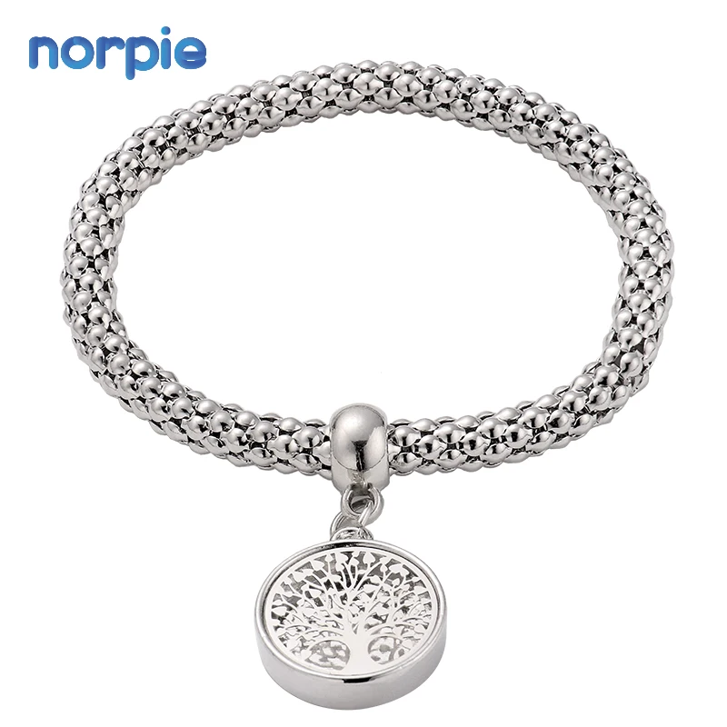 

Mothers Day Jewelry Chain Alloy Bracelet Sublimation Blank Silver Bracelet