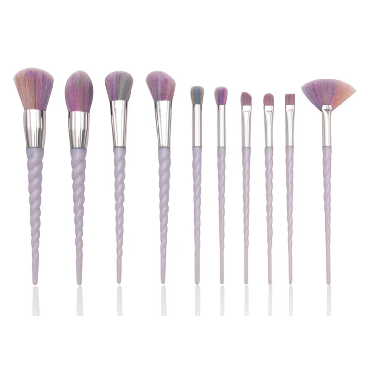 

professional 10pcs private label makeup brush maquillaje proveedores de china, Purple