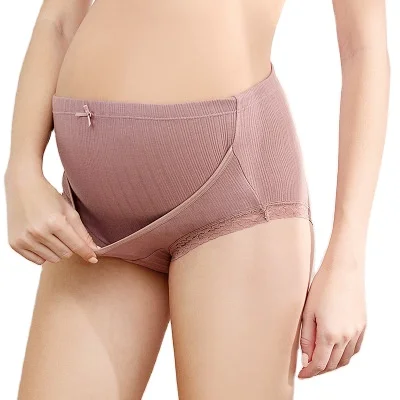 

Wholesale High Quality Cotton Maternity Panties High Waist Underpants Pregnant Underwear, 3 colors