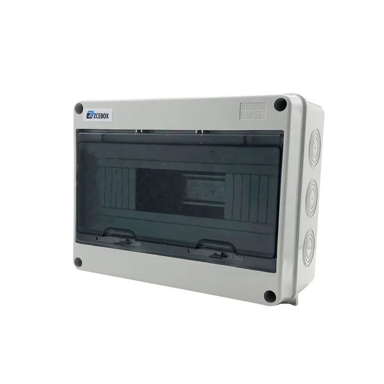 

ZCEBOX ABS IP65 plastic waterproof 12 way distribution box