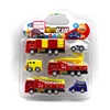 6PCS High Quality Plastic Plastic Model Car Toys Pull Back Police Cars & Firefighting Vehicle Toys For Kids
