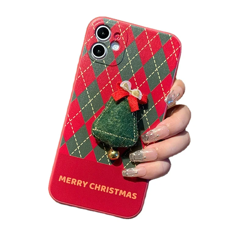 

Christmas tree bells and good wishes christmas case for huawei nova 6 7 8 mate p40 p30 lite phone case, Christmas special style