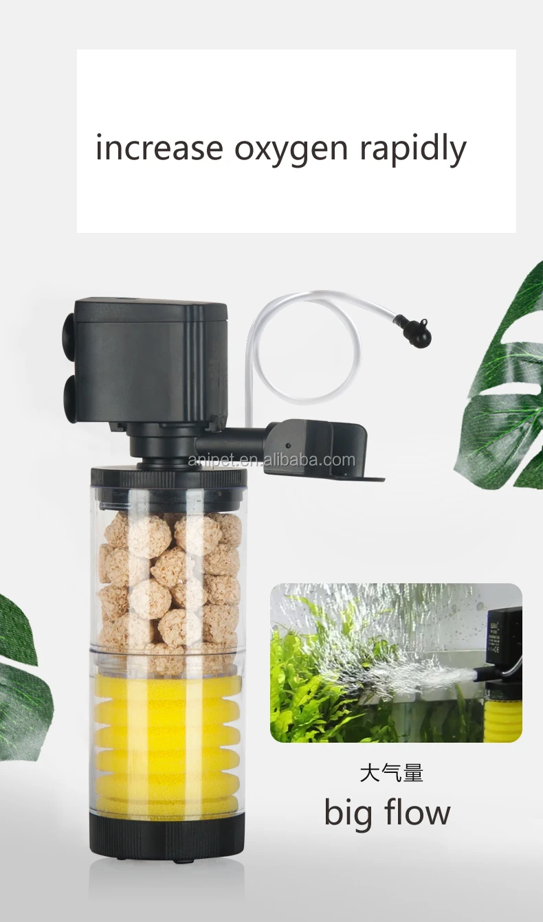 Sobo 2020 Best Selling Cheap Ultra Quiet Aquarium Filters 10w 800l/h Aquarium Internal Filter