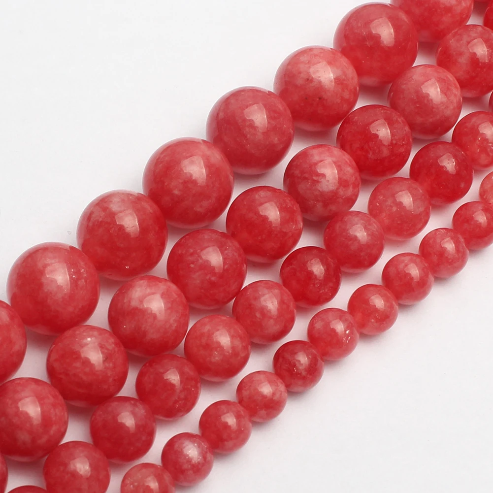 

Wholesale 6/8/10/12MM Natural Red Rhodochrosite Beads Round Stone Loose Beads For DIY Necklace Bracelet