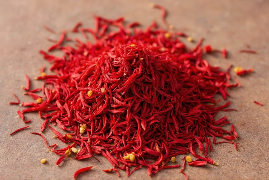 Close-up view of Crocus sativus flowers with visible red stigmas being hand-harvested at dawn
