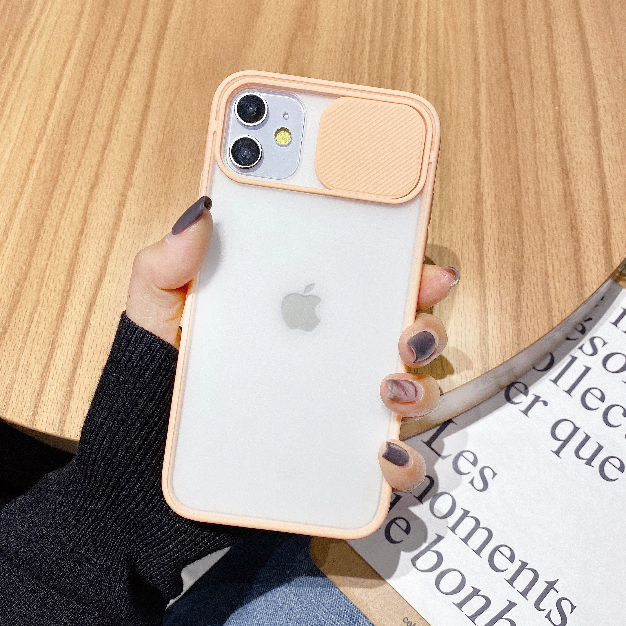 

free shipping Color Candy Soft Back Cover Camera Lens Protection Phone Case on For iPhone 12 11 Pro Max 8 7 Plus X Xr SE, Multi