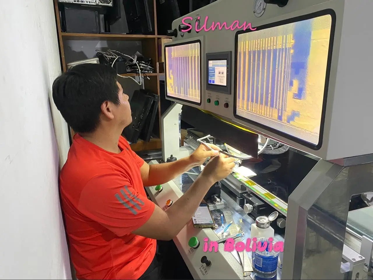 Low Cost Mini Small Acf Cof Tab Bonding Machine For Repair Tv Panel Lcd