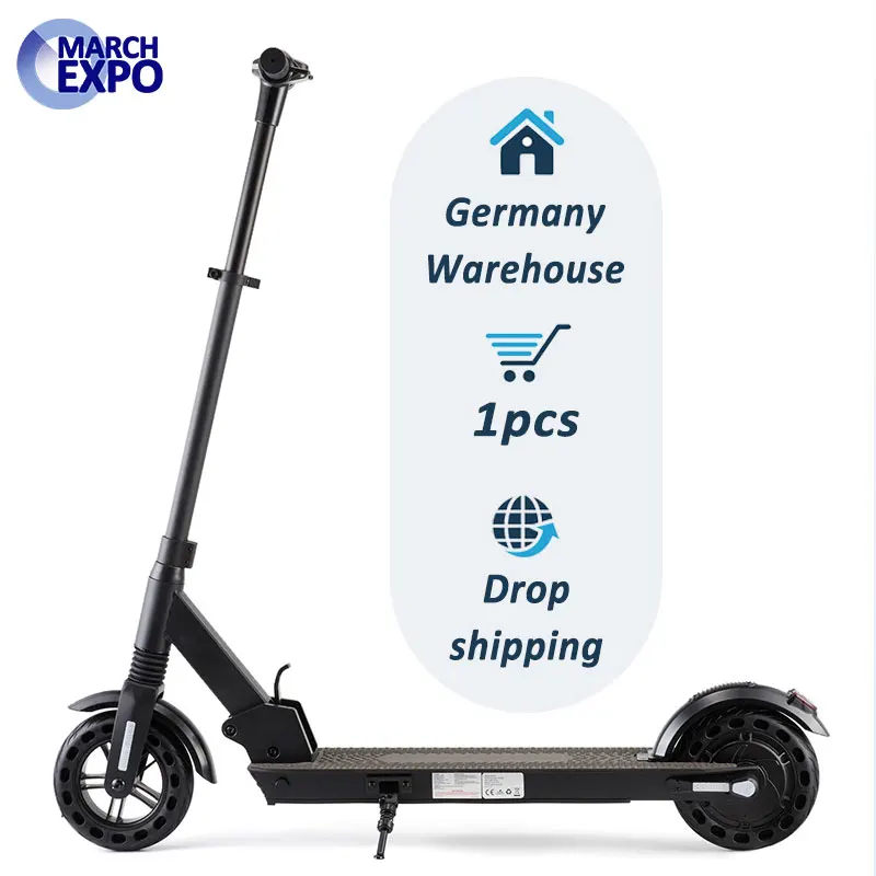 

Germany Warehouse Eu Dropship 8 Inch 2 Wheel Height Adjustable Folding Electric Kick Scooter For Teenagers