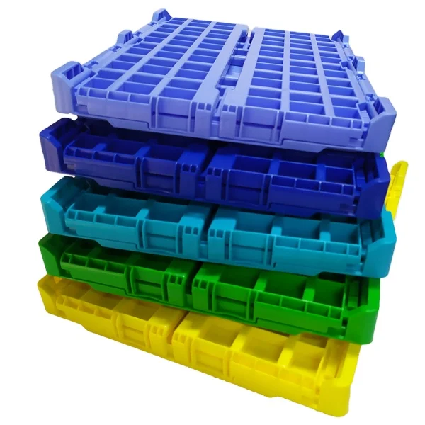 

JSJM Folding storage box desktop organizer plastic Foldable factory storage basket, Green,yellow,red,light blue,deep blue,cyan