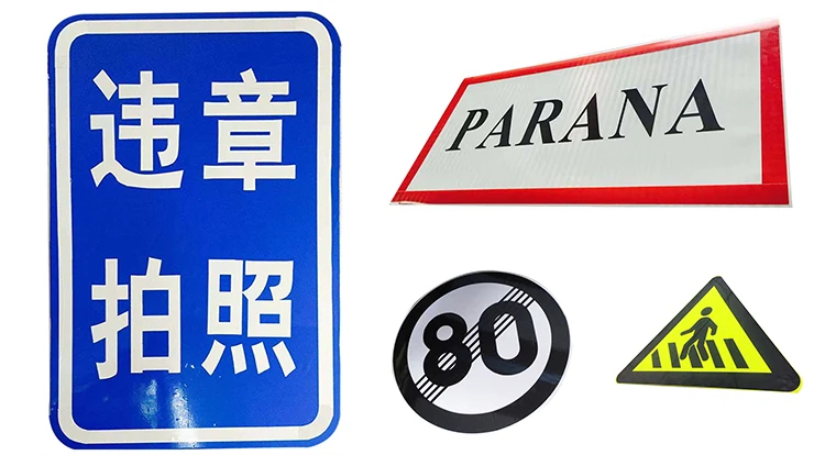 Custom Shapes Aluminum Sign Traffic Reflective Warning Sign Board