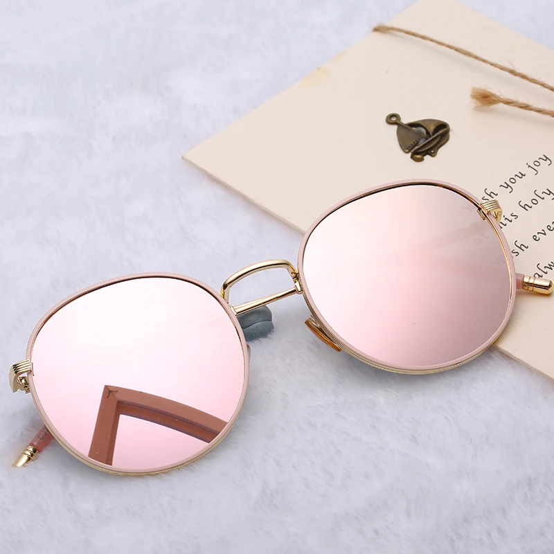 

2020 new arrival polarized metal oval round steampunk circle women sunglasses