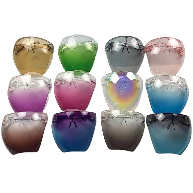 

anti fog transparent clear plastic face shield glasses, Transparant face shield