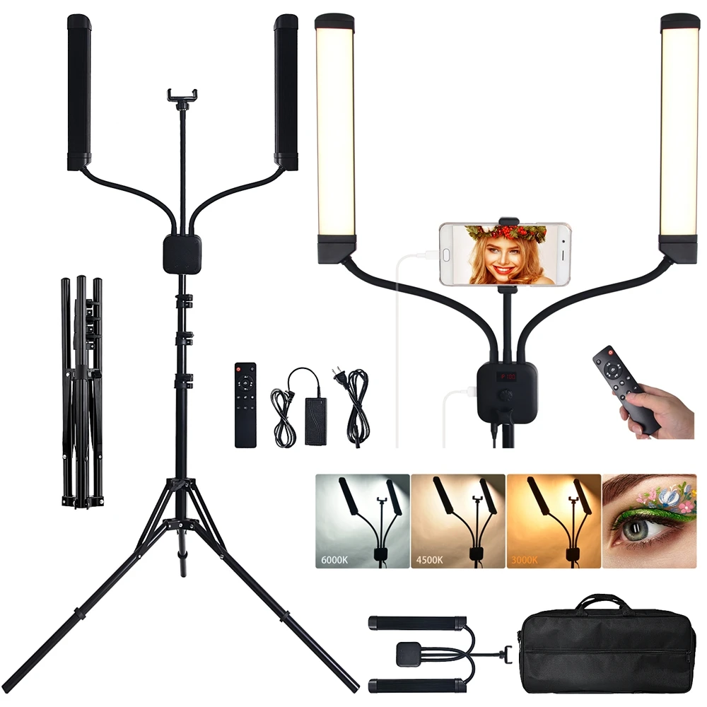 

FOSOTO FT-450 40W Multimedia Extreme With Selfie Function photographic lighting,Led Video light with stand for Makeup