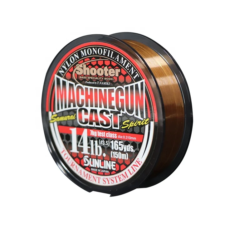 

Super Strong Machine Gun Cast Strength Big Fish Nylon Line Nylon Fishing Line, Coffee