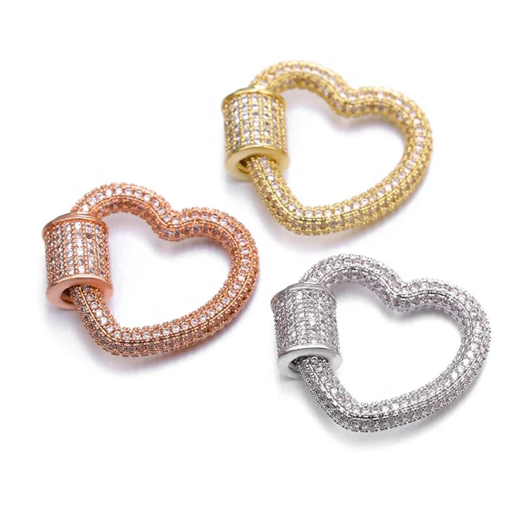 

Copper Material Screw Clasps Pendants Accessories For Necklace Handmade