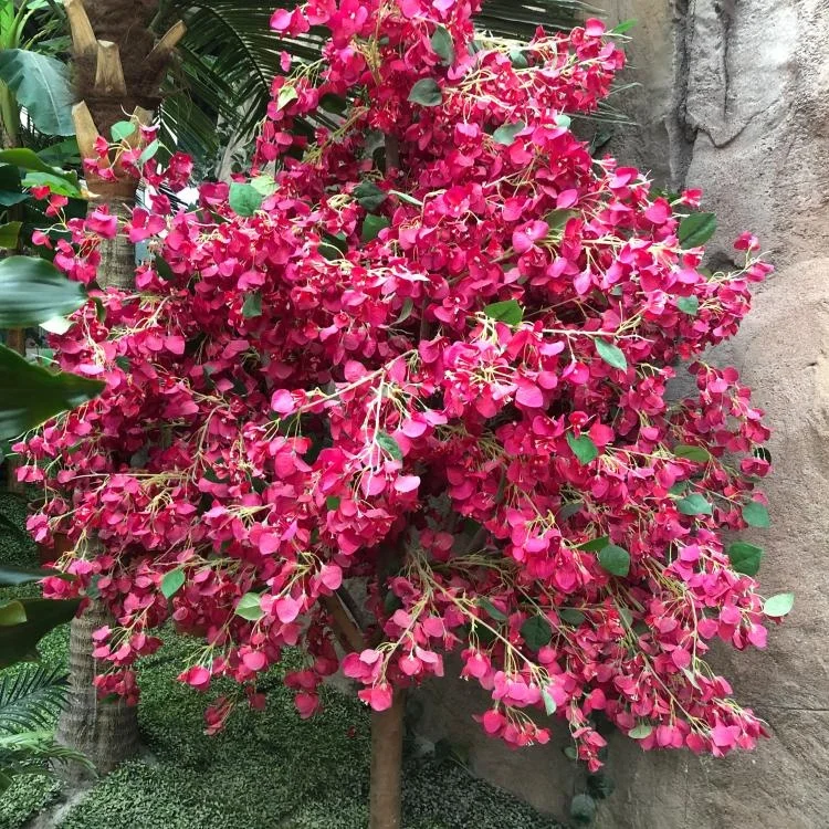 

Factory wholesale T-0395 Silk Flowers Bougainvillea Artificial Triangle Plum Bougainvillea For Wedding Decoration