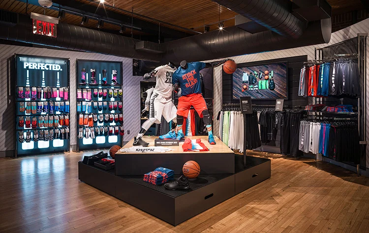 商店家具设计男士服装店展示架设计运动商店装饰 - buy 体育商店装饰