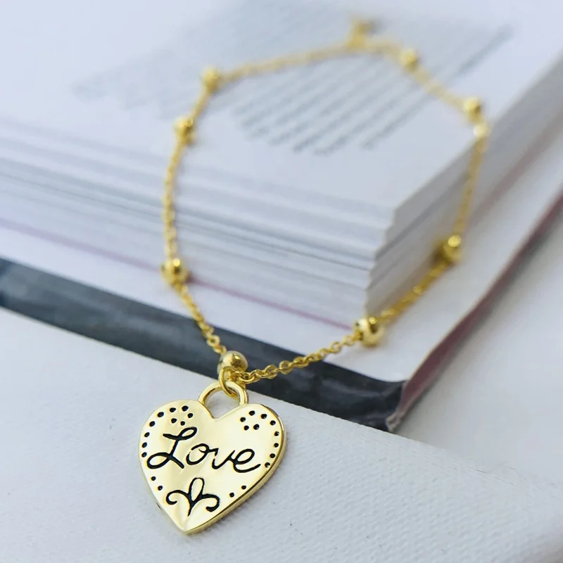

925 sterling silver Fashion bracelet Heart Best Niece Pendant Charm Birthday Christmas Women Girls Party Gifts Jewelry