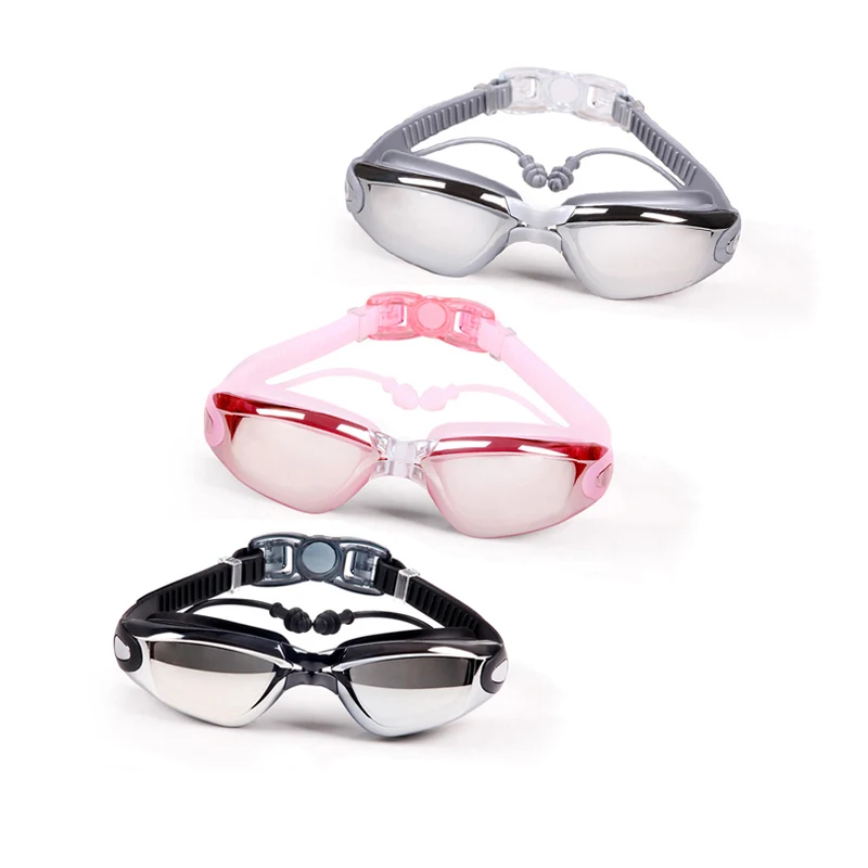 

Waterproof Eyewear Racing Swimming Equipment Goggles Anti Fog Glasses For Pool Adjustable, 4 color