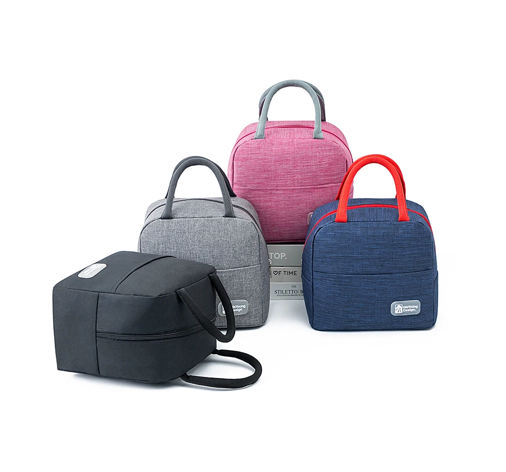 

Weyoung Brand Tote Cooler Lunch Bag Thermal Insulated Food Bags Portable Picnic Lunch Box Bag for Men Women Kids, Gary/pink/blue/black