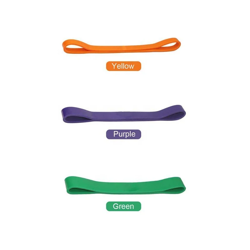 

Wholesale Custom Logo Color OEM Logo Short Samples Mini Fitness Gym Exercise High Quality Elastic Loop Set Resistance Band, Orange green purple or custom color
