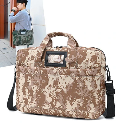 

Camo men's one shoulder crossbody bag laptop bags waterproof business meeting briefcase customized laptop bags for computers, Customized colors