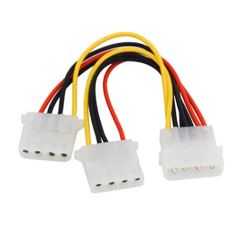 

4 Pin Molex Male to 2 ports Molex IDE Female Power Supply Y Splitter Adapter