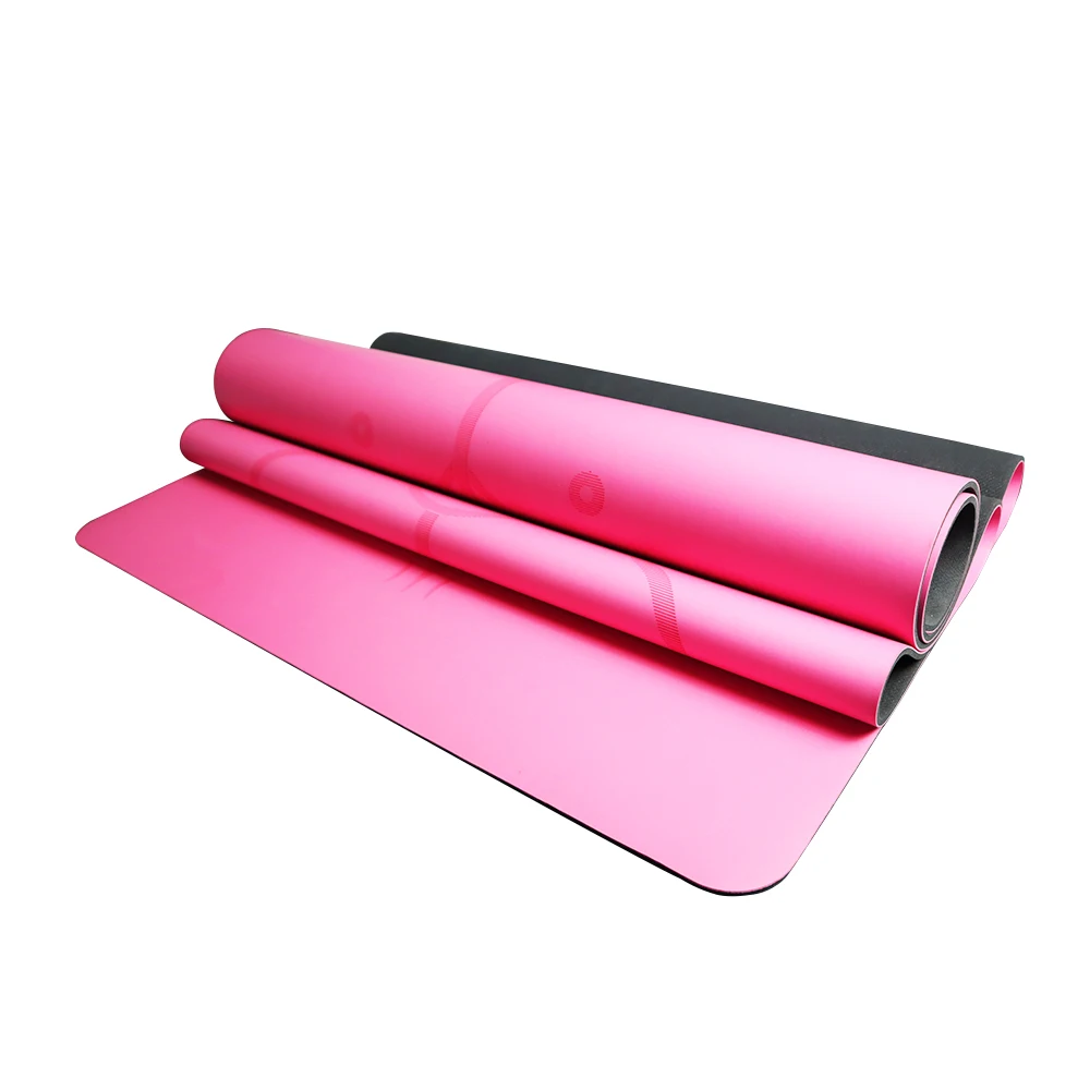 

Printed embossed luxury yoga mat waterproof non-slip grip high-end colorful PU yoga mat