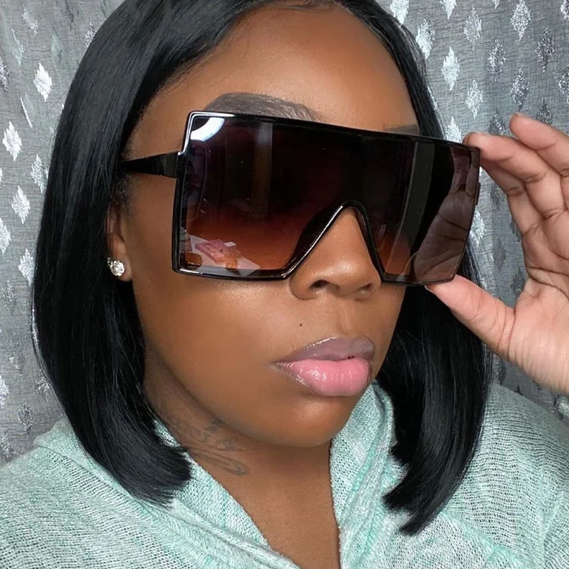 

Hot selling wholesale newest square oversize popular star street sunglasses