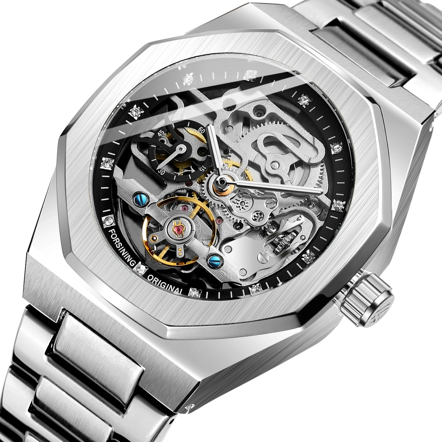 

relogio masculino forsining montre pour homme custom watch automatic tourbillon skeleton mechanical watch for watches men wrist