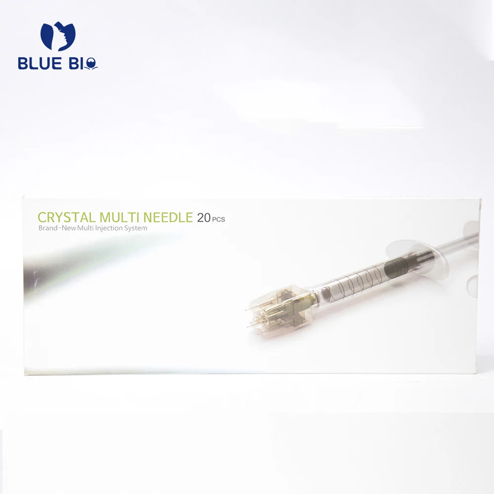 

korea EZ Meso Gun Disposable 5pin crystal multi needle injection, Transparent