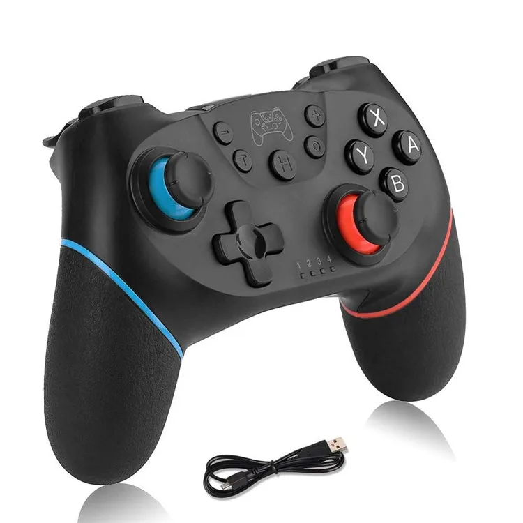 

Hot selling wireless gamepad juegos v2 game control accessories ns pro controller For nintendo switch 32gb console, Black red blue yellow green