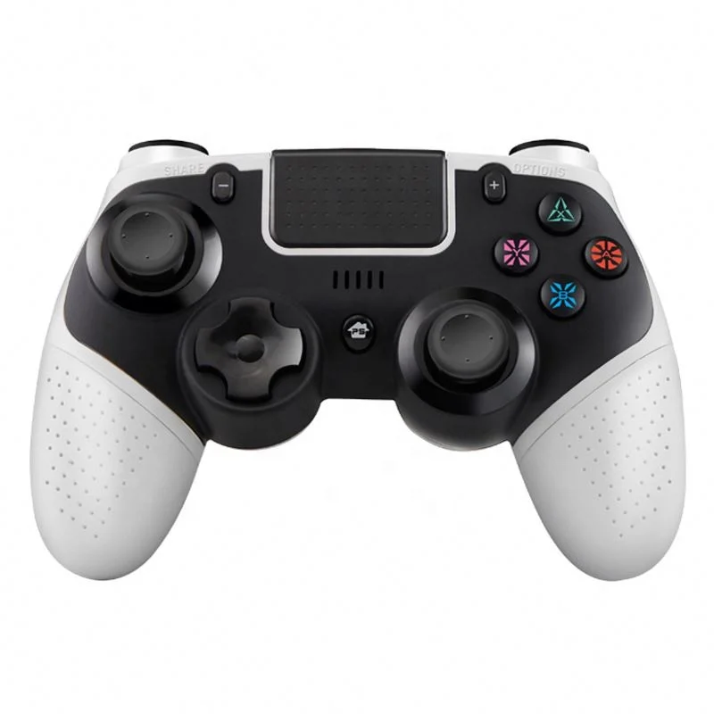 

PS4 Controller BT Wireless Joystick Multifunction Gamepad Compatible with Switch iOS Android 4 in 1 Controller, Black/black + white / black + red / black + blue